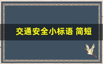 交通安全小标语 简短,小学生交通规则10条